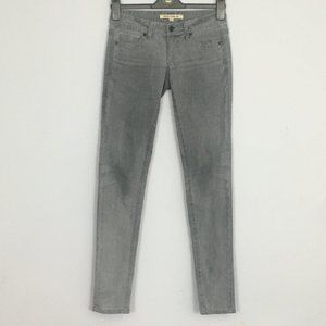 Forever 21 Womens 24 Gray Medium Wash Skinny Low Rise Cotton Blend Denim Jeans